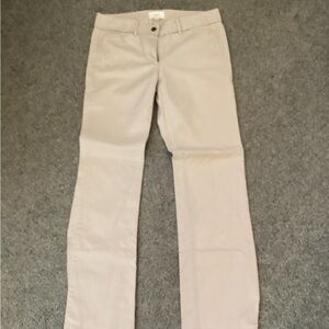 LOFT Women's Straight Leg Pants in Beige